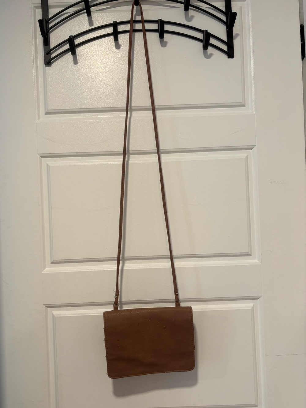Brown Leather Crossbody Bag - Women